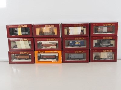 Lot 19 - BEMO/FRIHO HOm narrow gauge wagons of various...