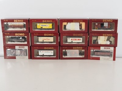 Lot 20 - BEMO/FRIHO HOm narrow gauge wagons of various...