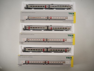 Lot 39 - TRIX HO gauge French Outline TGV add-on twin...