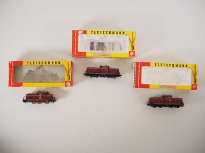 Lot 113 - FLEISCHMANN - a group of HO gauge boxed German...