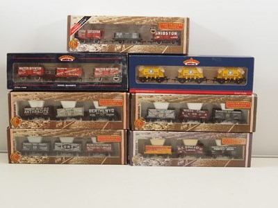 Lot 210 - BACHMANN OO gauge triple private owner wagon...