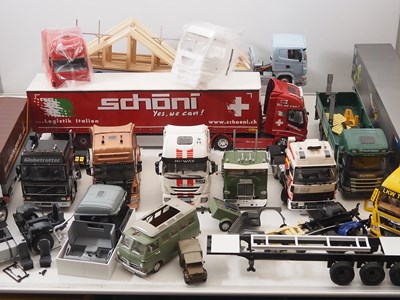 Lot 402 - A group of built 1:24 scale plastic kits of...
