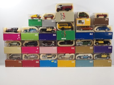 Lot 452 - RIO - 1:43 scale vintage style diecast cars -...