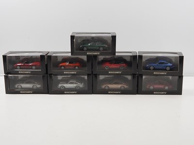 Lot 464 - MINICHAMPS 1:43 scale diecast Porsche road...