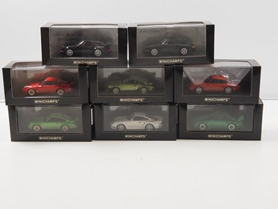 Lot 465 - MINICHAMPS 1:43 scale diecast Porsche road...
