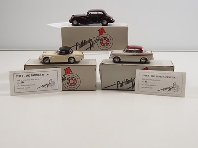 Lot 494 - PATHFINDERS 1:43 hand-built white metal cars...