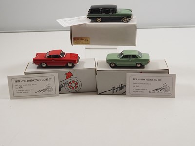 Lot 495 - PATHFINDERS 1:43 hand-built white metal cars...
