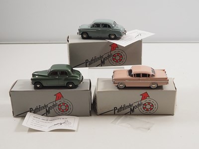 Lot 497 - PATHFINDERS 1:43 hand-built white metal cars...