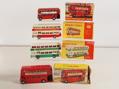 Lot 524 - Group of diecast buses by DINKY and LONESTAR -...