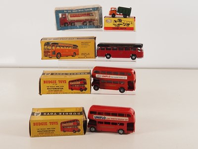Lot 526 - BUDGIE - diecast buses and lorries in original...