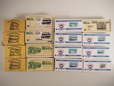 Lot 543 - Unbuilt 1:76 scale white metal bus kits by...