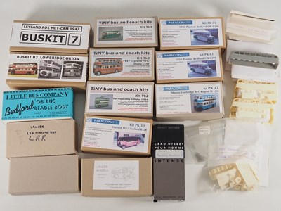 Lot 550 - Unbuilt 1:76 scale resin bus kits by various...
