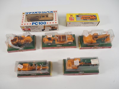 Lot 579 - SHINSEI - diecast construction vehicles and...