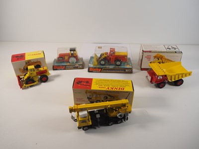 Lot 592 - DINKY - diecast construction vehicles and...