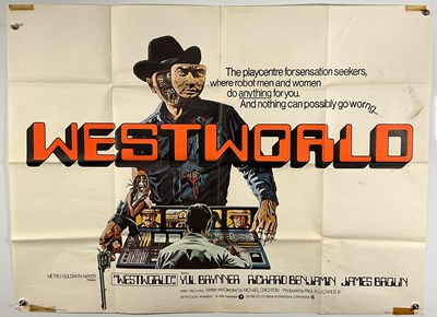 Lot 465 - WESTWORLD (1973) UK Quad film poster with Neal...