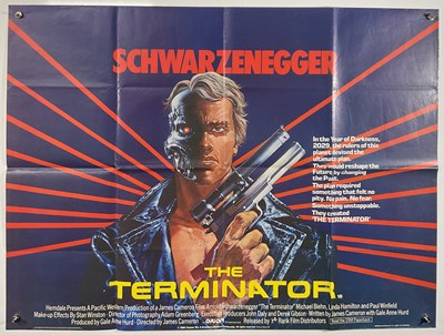 Lot 445 - THE TERMINATOR (1984) UK Quad film poster...