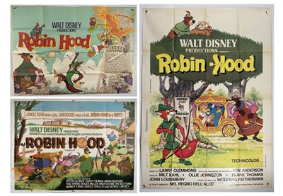 Lot 238 - ROBIN HOOD (1973) UK Quad film poster Walt...