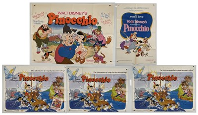 Lot 187 - WALT DISNEY: PINOCCHIO (1940) A group of film...