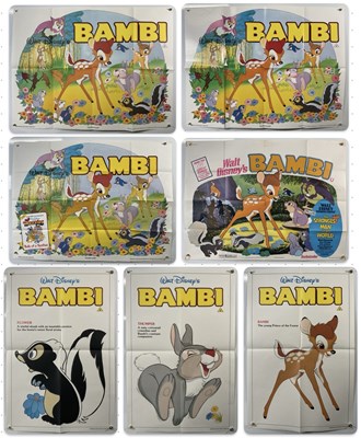 Lot 243 - WALT DISNEY: BAMBI (1942) Film posters...