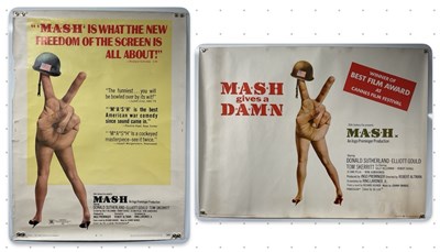 Lot 94 - MASH (1970) A UK Quad and US 30” x 40” film...