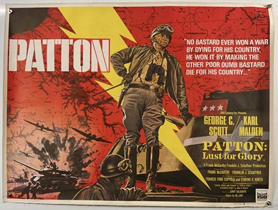 Lot 294 - PATTON (1970) UK Quad film poster with artwork...