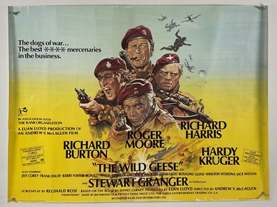 Lot 62 - THE WILD GEESE (1978) UK Quad - Arnaldo Putzu...