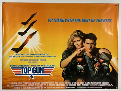 Lot 39 - TOP GUN (1986) UK Quad film poster, Tom Cruise...