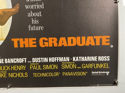 Lot 188 - THE GRADUATE (1968) UK quad film poster for...