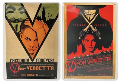 Lot 485 - V FOR VENDETTA (2006) A pair of US one sheet...