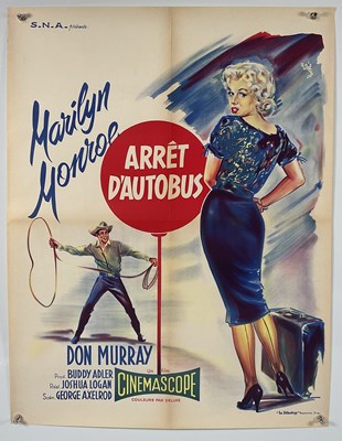 Lot 98 - BUS STOP (1956) French medium 1960s rerelease...