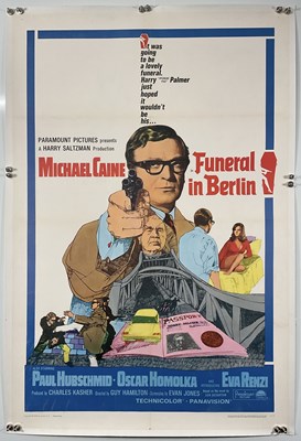 Lot 167 - FUNERAL IN BERLIN (1967) US One sheet, linen...