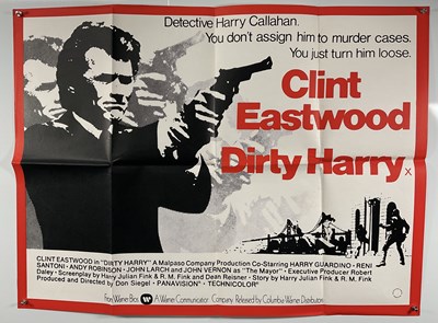 Lot 164 - DIRTY HARRY (1971) UK Quad film poster, later...