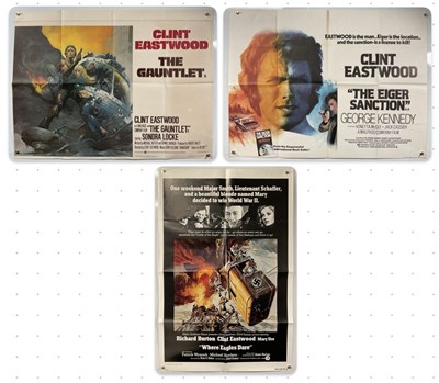 Lot 58 - CLINT EASTWOOD - A small cluster of posters...
