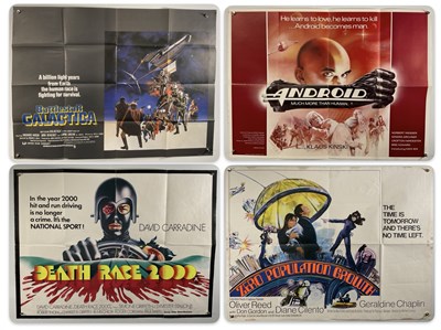 Lot 494 - A group of 4 x UK Quad film posters for sci-fi...