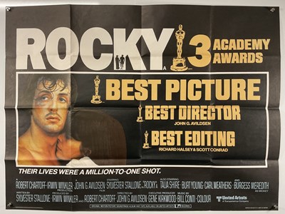 Lot 320 - ROCKY (1976) UK Quad film poster, awards style,...