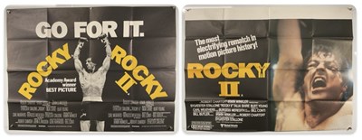 Lot 321 - ROCKY II (1979) UK Quad together with a ROCKY...