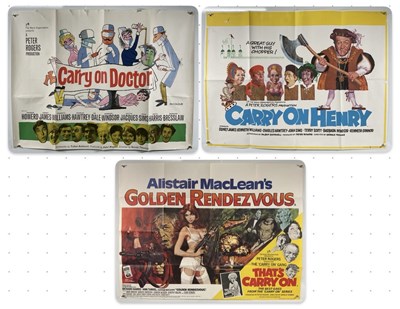 Lot 134 - CARRY ON DOCTOR (1967) UK Quad Film Poster,...