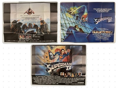 Lot 318 - SUPERMAN LOT - 3 UK Quads II (1980), III...
