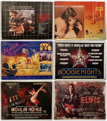 Lot 418 - A group of musical UK Quad film posters...
