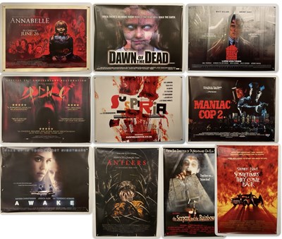 Lot 386 - A group of 10 film posters for Horror films...