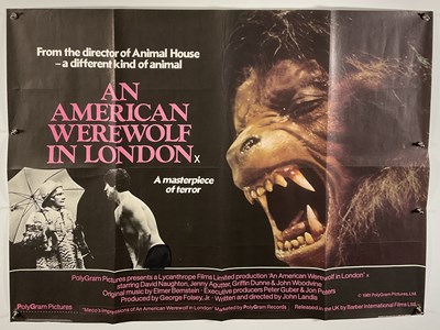 Lot 364 - AN AMERICAN WEREWOLF IN LONDON (1981) UK Quad...