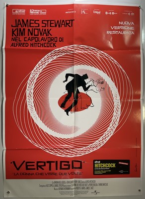 Lot 146 - VERTIGO (1958) Italian 2 fogli featuring Saul...