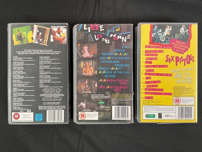 Lot 4 - SEX PISTOLS - Sid and Nancy video poster and 3...