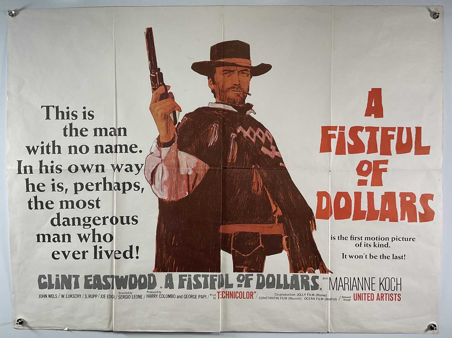 Lot 268 - A FISTFUL OF DOLLARS (1967 first release) - UK...