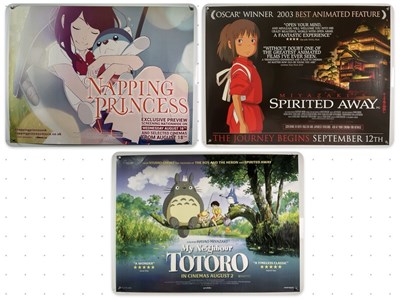 Lot 133 - STUDIO GHIBLI - A trio of UK Quad film posters...