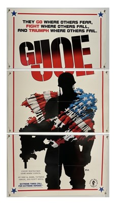 Lot 27 - GI JOE comics advertising poster, three sheet,...
