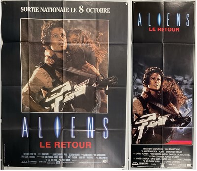 Lot 347 - ALIENS (1986) A French grande and door panel...