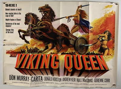 Lot 196 - VIKING QUEEN (1967) UK Quad film poster with...