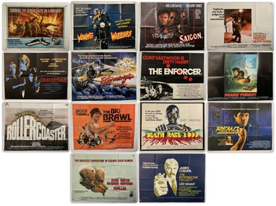 Lot 61 - A group of UK Quad film posters for action...
