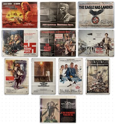 Lot 296 - A group of UK Quad film posters for War films...